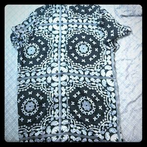 Paisley print mini dress